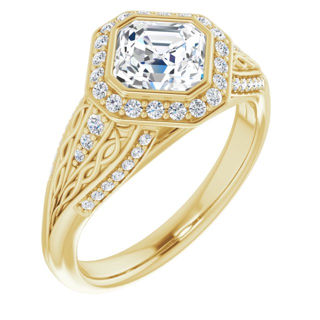 Yellow Gold-Asscher