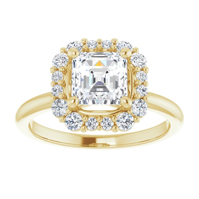 Yellow Gold-Asscher