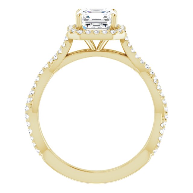 Yellow Gold-Asscher