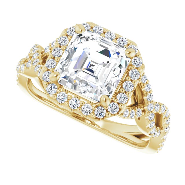 Yellow Gold-Asscher