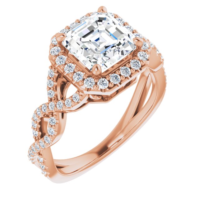 Rose Gold-Asscher