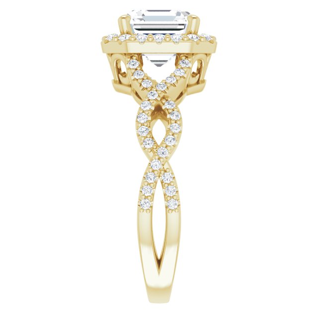 Yellow Gold-Asscher