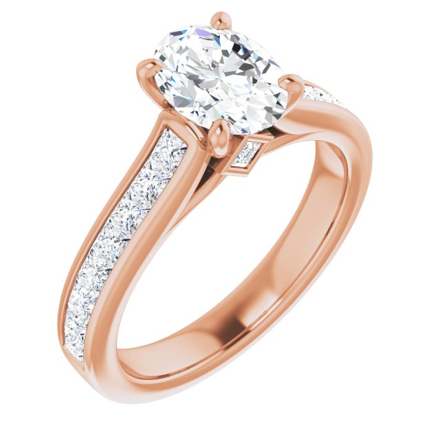 Rose Gold-Oval