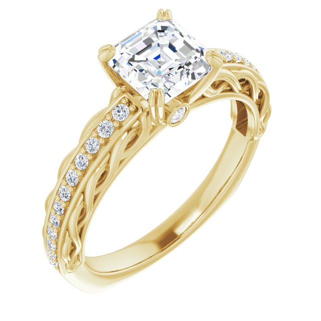 Yellow Gold-Asscher