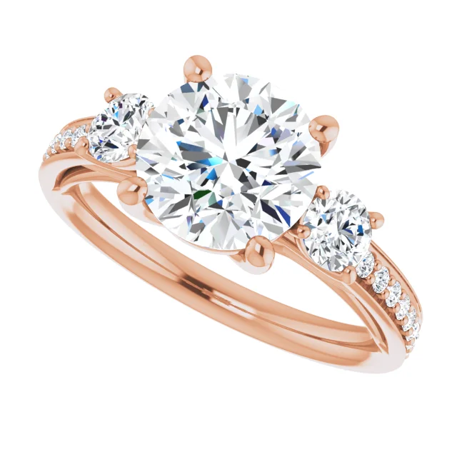 2.50 ct. Three-Stone GIA Lab-Grown Diamond Engagement Ring