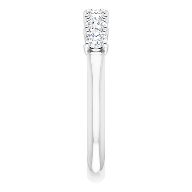 Silver Swarovski Crystal Anniversary Band