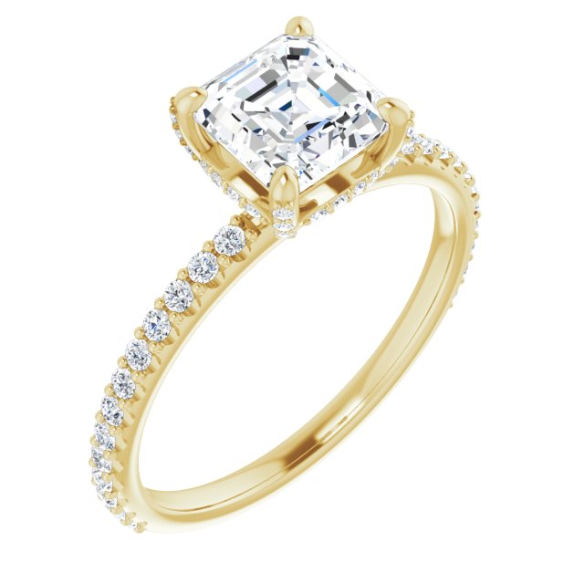 Yellow Gold-Asscher