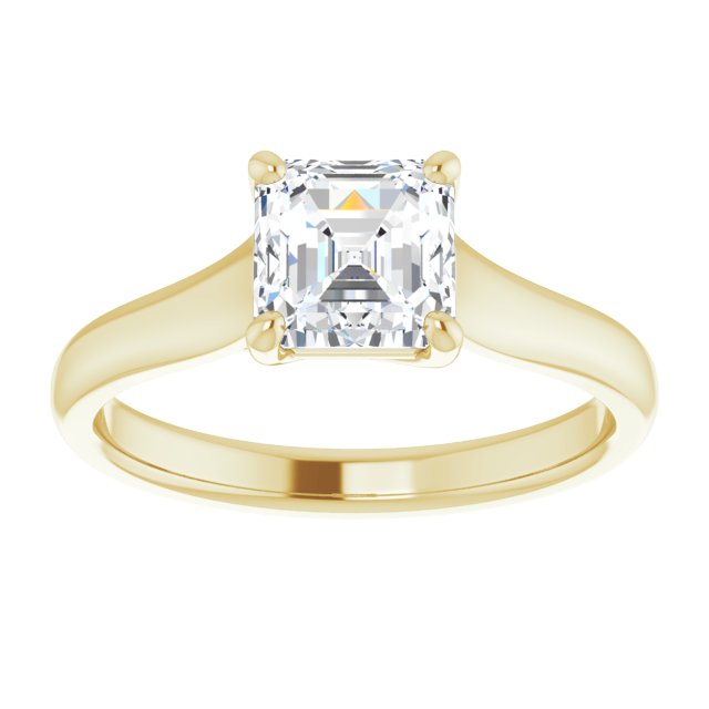 Yellow Gold-Asscher