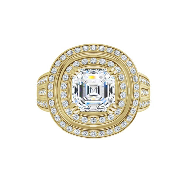 Yellow Gold-Asscher