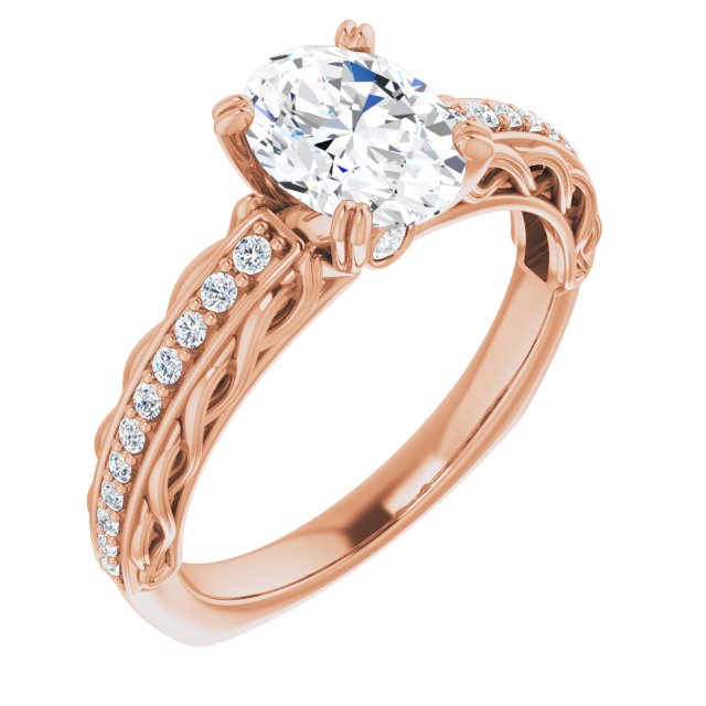 Rose Gold-Oval