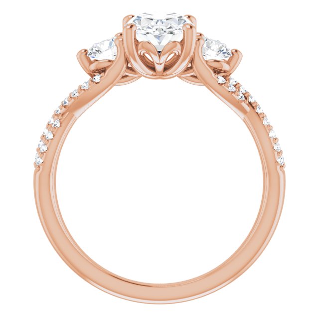 Rose Gold-Oval