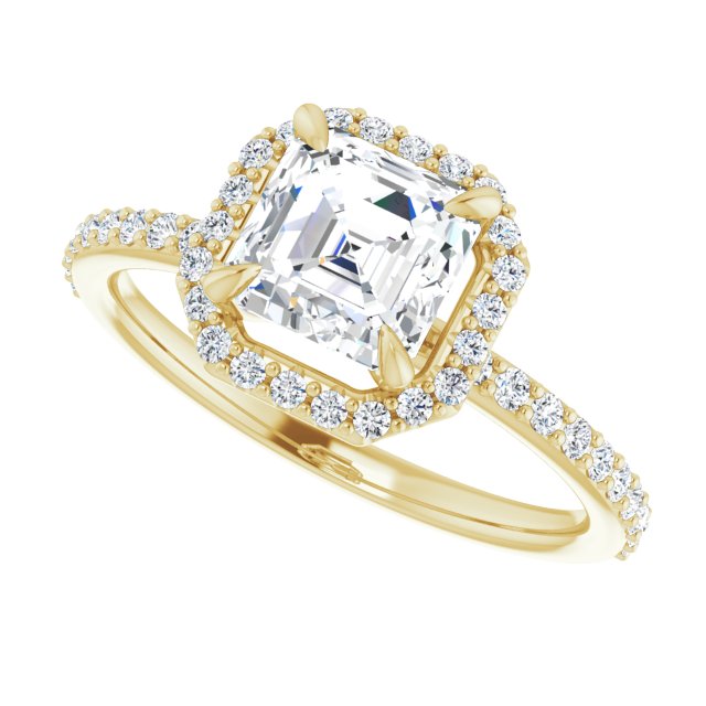 Yellow Gold-Asscher