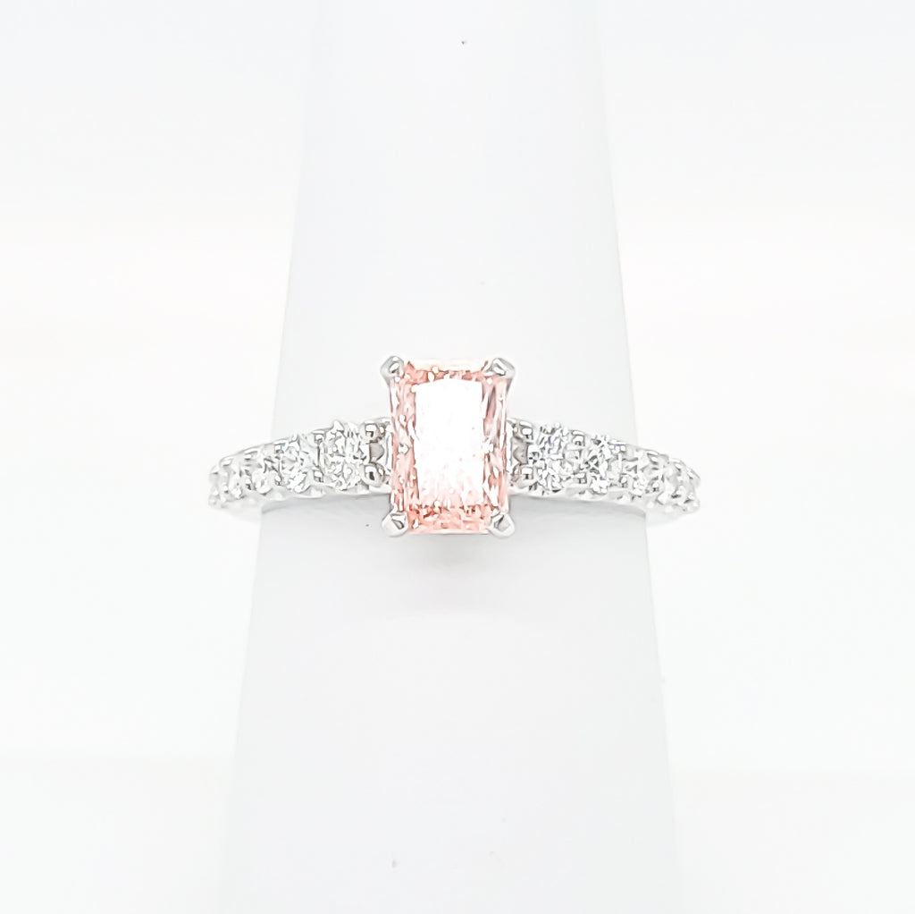 Radiant Pink Diamond Ring