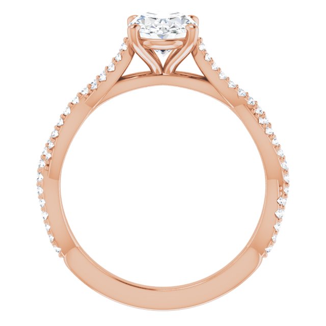 Rose Gold-Oval