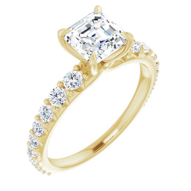 Yellow Gold-Asscher