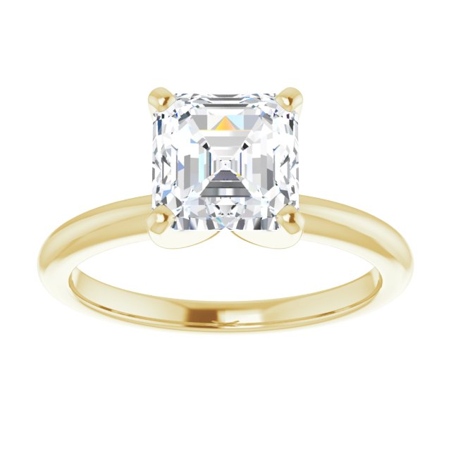 Yellow Gold-Asscher