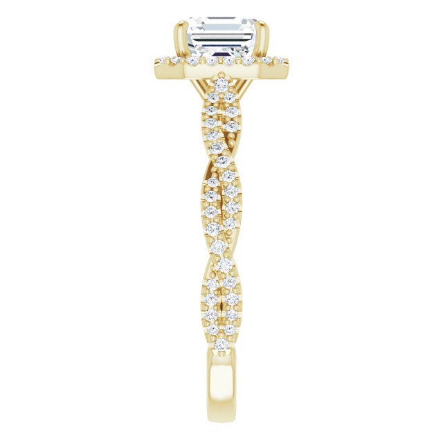 Yellow Gold-Asscher