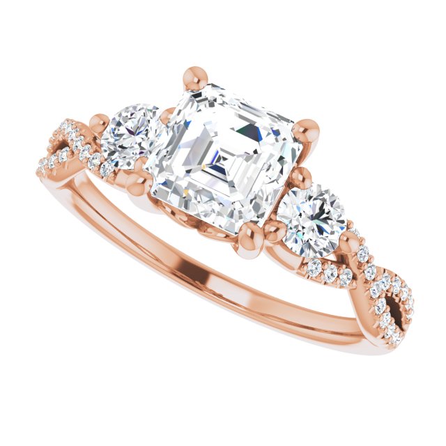 Rose Gold-Asscher