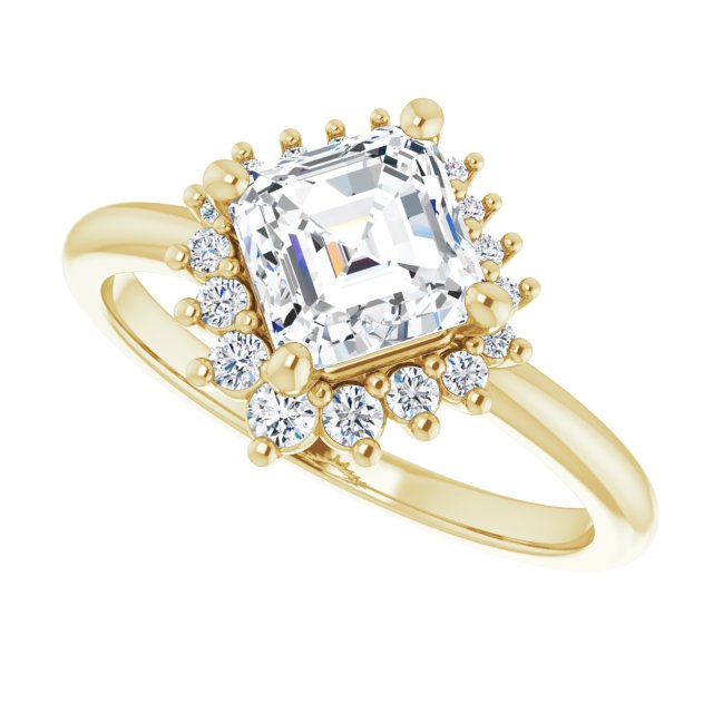 Yellow Gold-Asscher