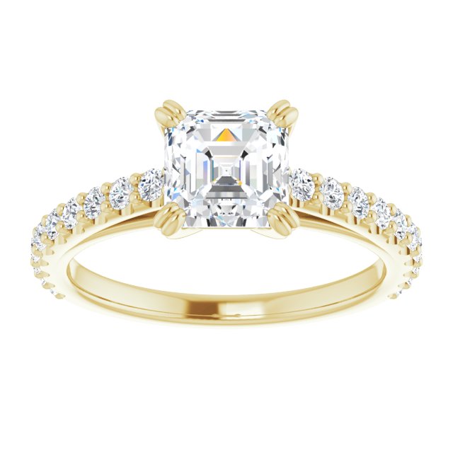 Yellow Gold-Asscher