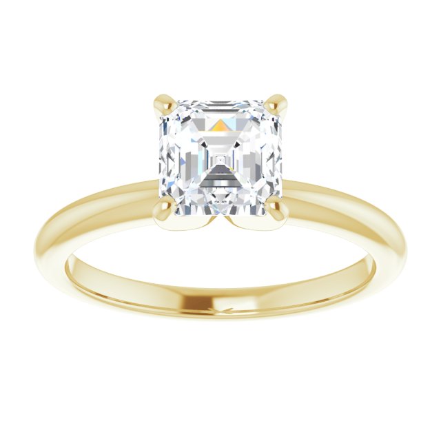 Yellow Gold-Asscher