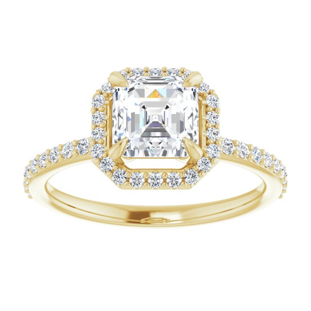 Yellow Gold-Asscher