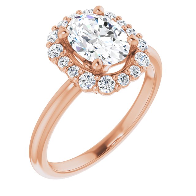 Rose Gold-Oval