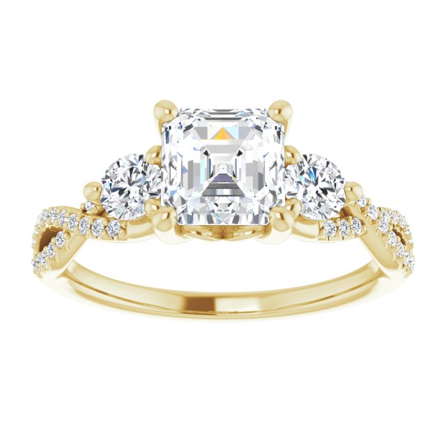 Yellow Gold-Asscher