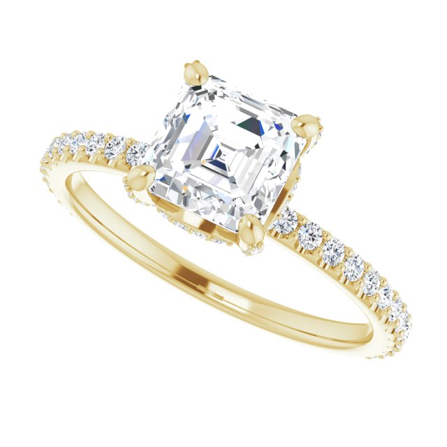 Yellow Gold-Asscher