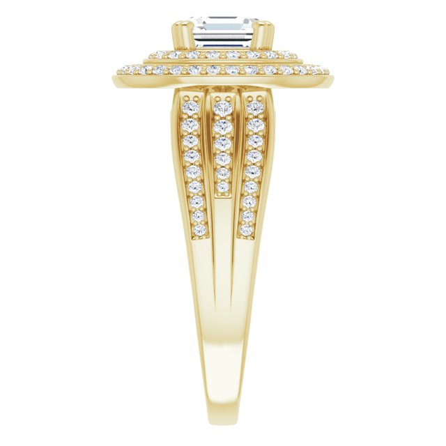 Yellow Gold-Asscher