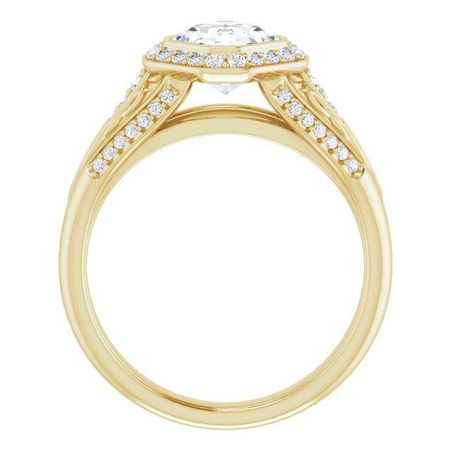 Yellow Gold-Asscher