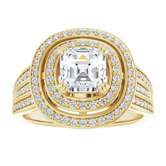 Yellow Gold-Asscher