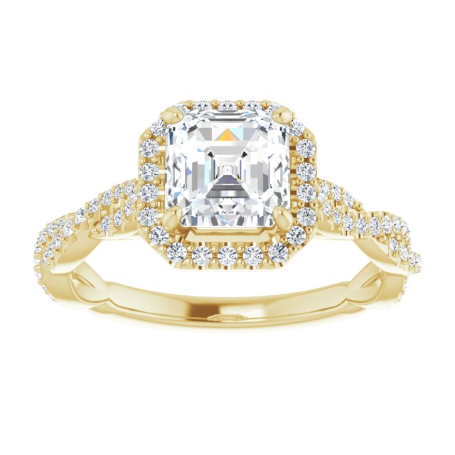 Yellow Gold-Asscher