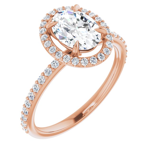 Rose Gold-Oval