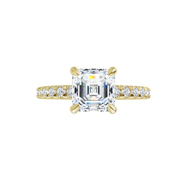 Yellow Gold-Asscher