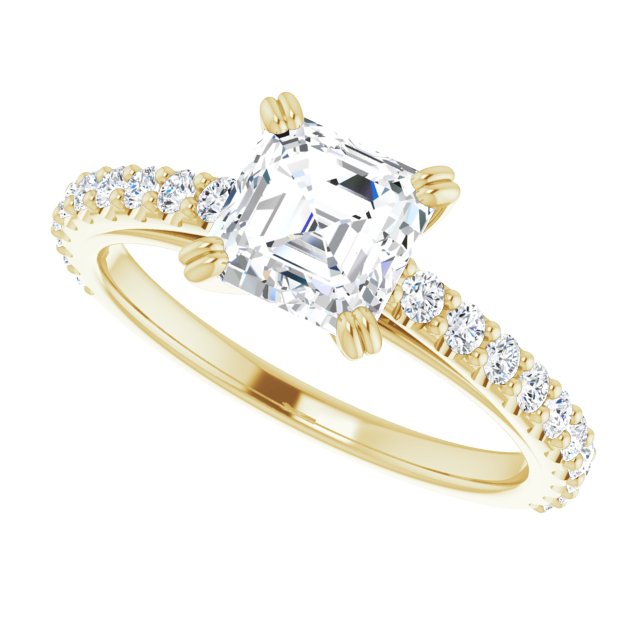 Yellow Gold-Asscher