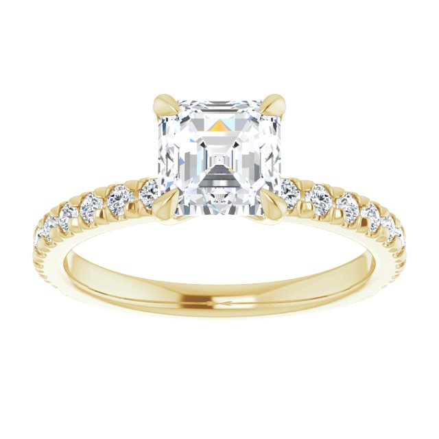 Yellow Gold-Asscher