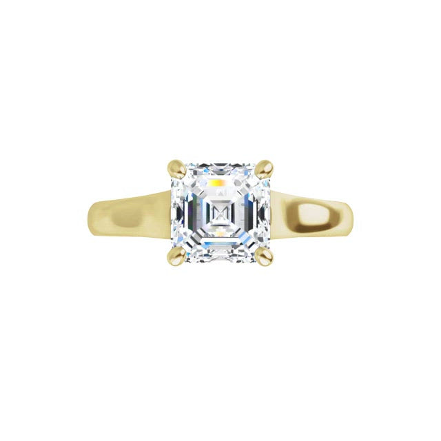 Yellow Gold-Asscher