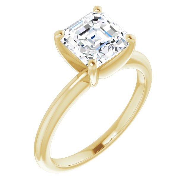 Yellow Gold-Asscher