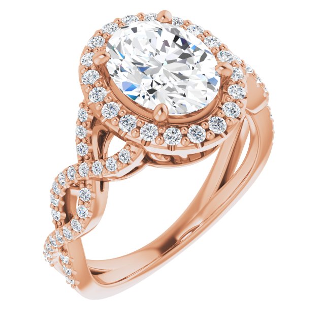 Rose Gold-Oval