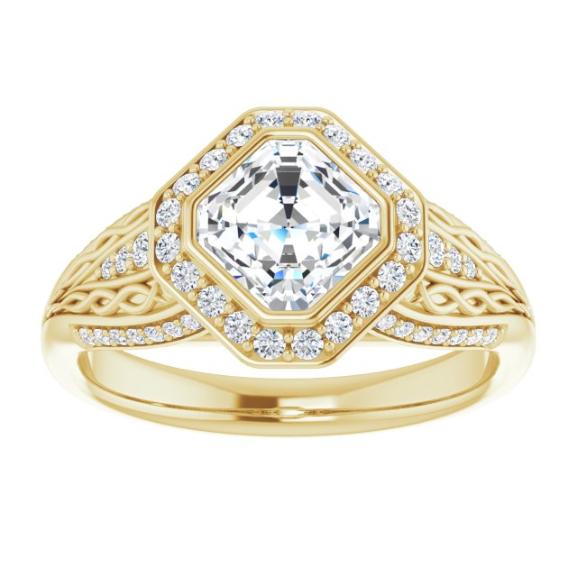 Yellow Gold-Asscher