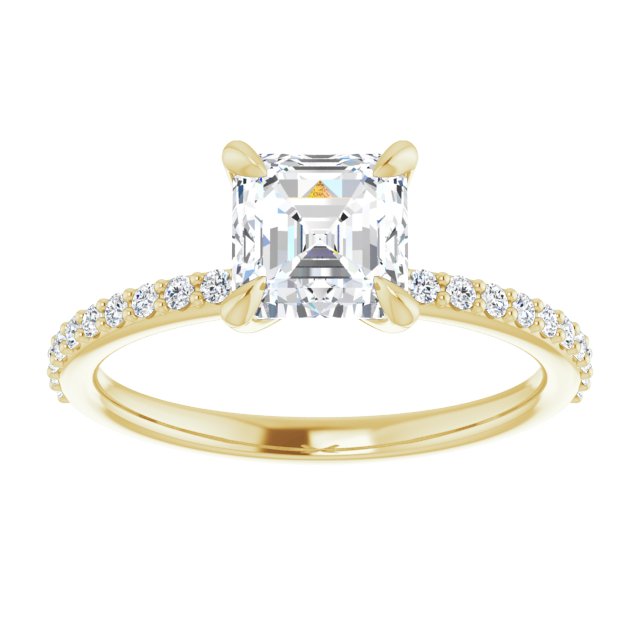 Yellow Gold-Asscher