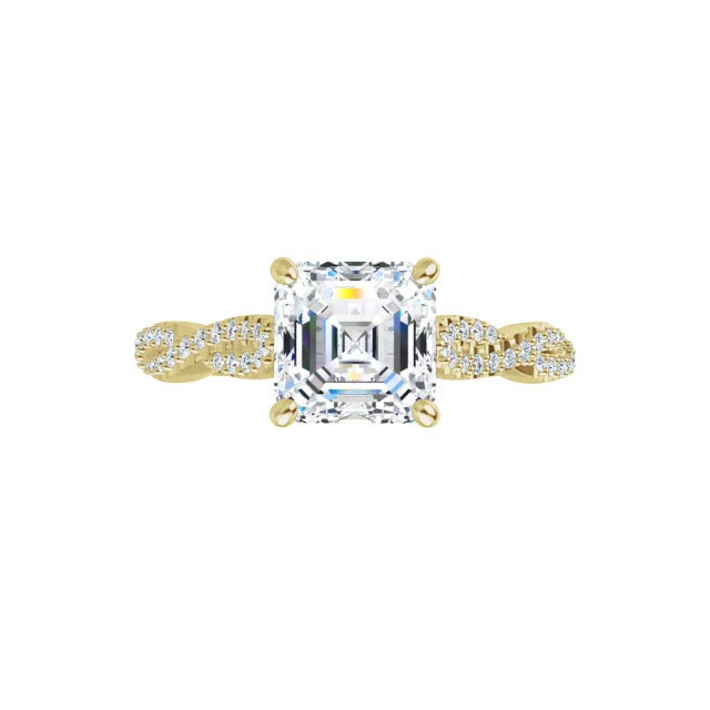 Yellow Gold-Asscher