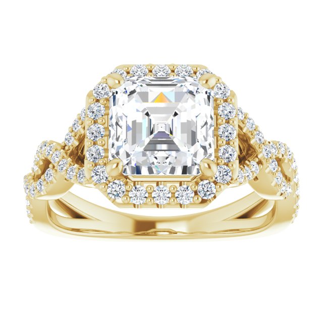 Yellow Gold-Asscher