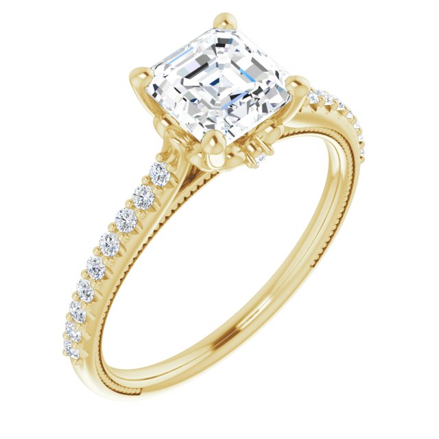 Yellow Gold-Asscher