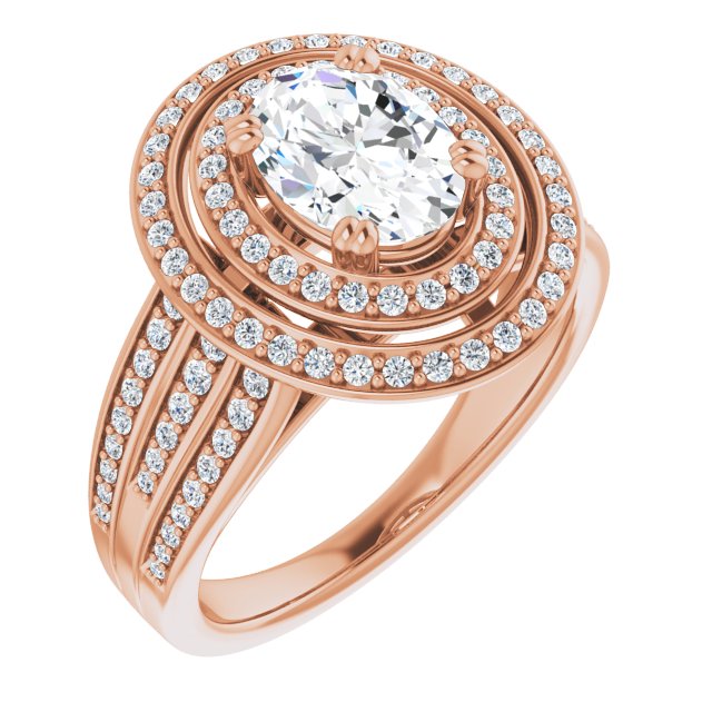 Rose Gold-Oval