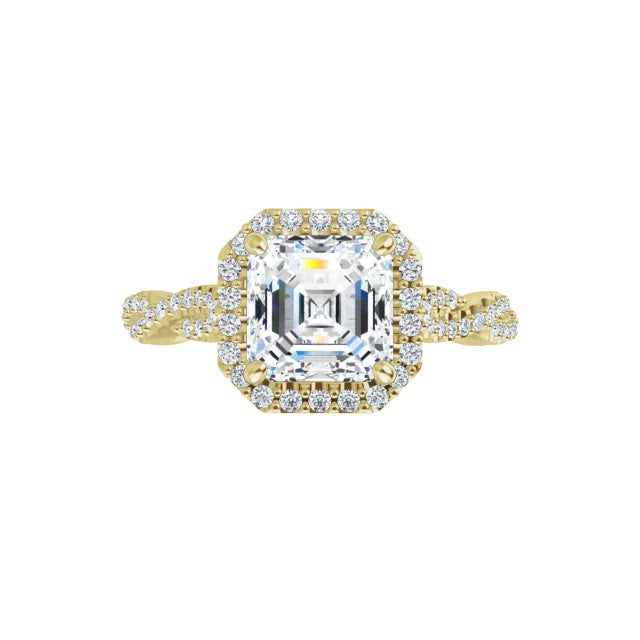 Yellow Gold-Asscher