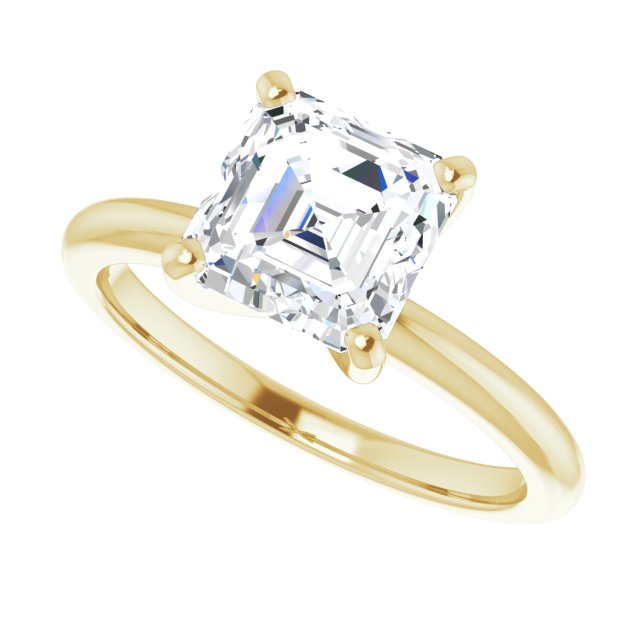 Yellow Gold-Asscher