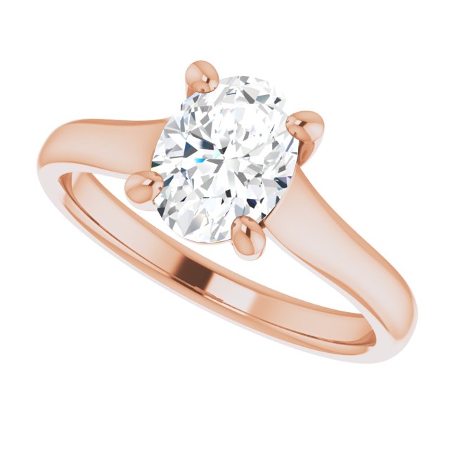 Rose Gold-Oval