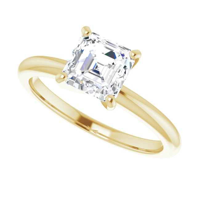 Yellow Gold-Asscher